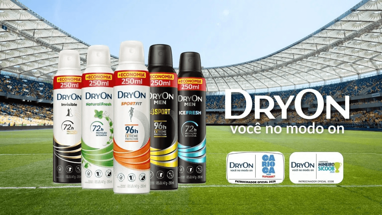 DryOn entra em campo como patrocinador do Campeonato Carioca e Mineiro